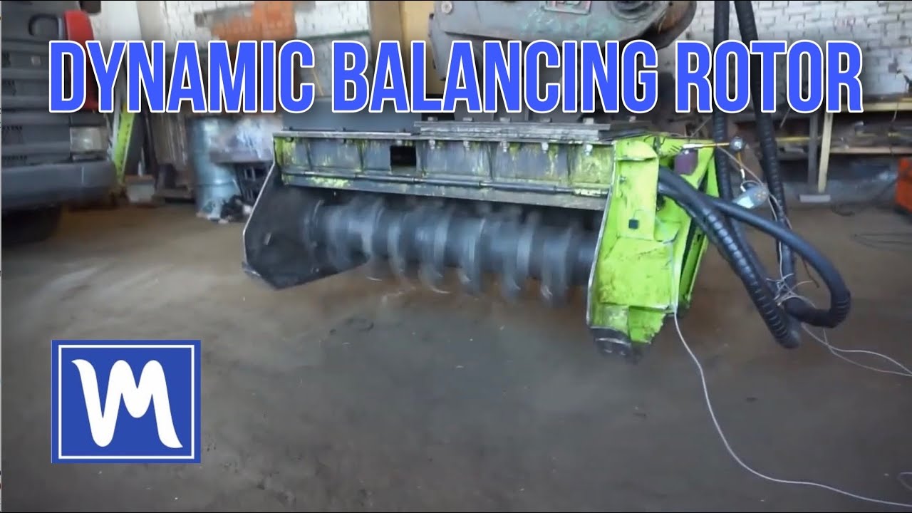 Mulcher rotor balancing process. how to remove the vibration of the crusher.