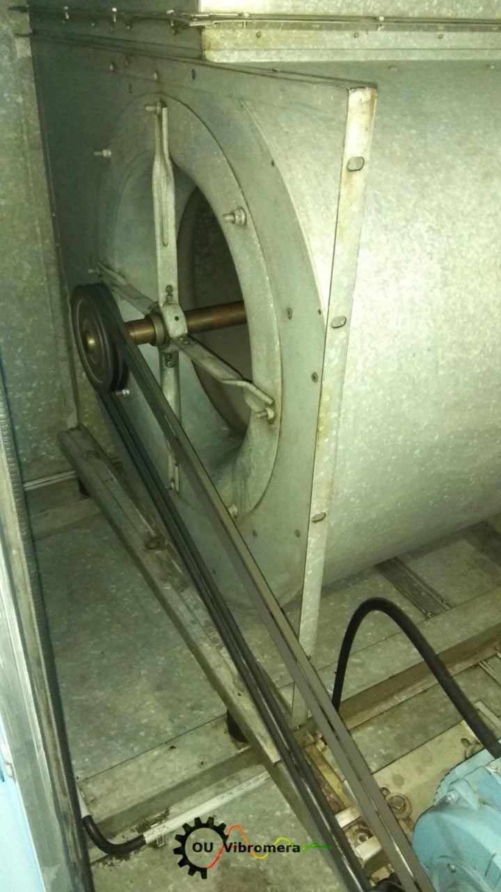 Izravnava rotorja izpušnega ventilatorja