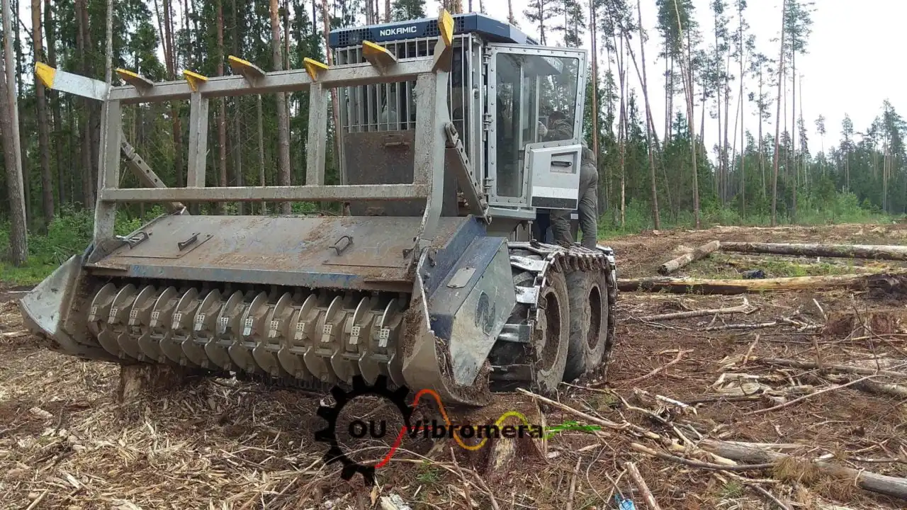 Balanceamento do rotor do mulcher Nordic