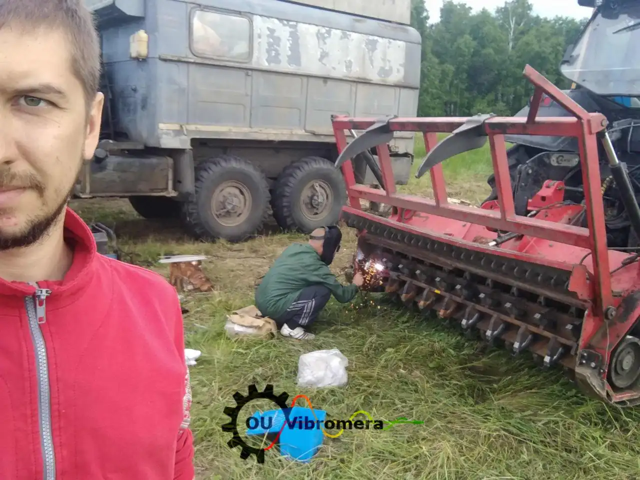 mulcher rotor balancing. Balanset-1