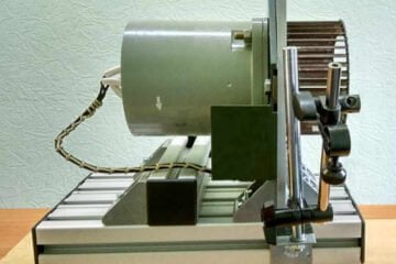 Fan balancing machine based on the Balanset-1A vibration analyzer.