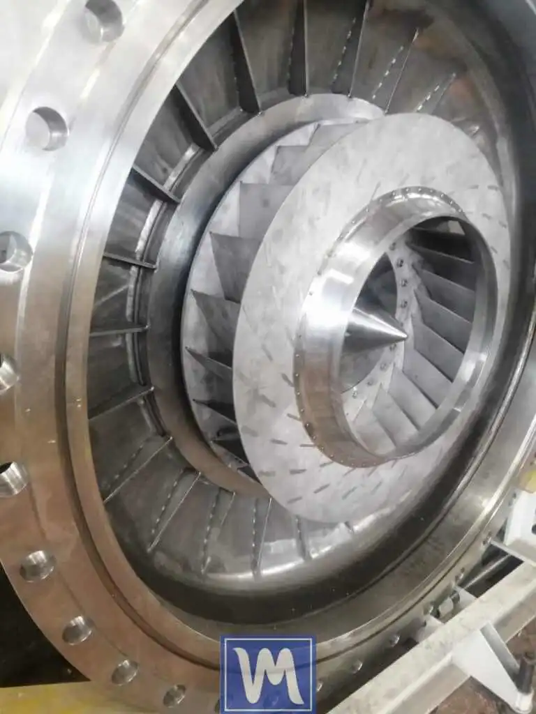In-situ dynamic balancing of an industrial blower rotor
