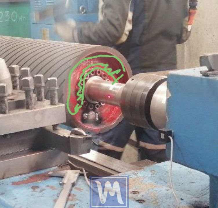 On-Site Dynamic Balancing of Rubberized Shafts Using a Lathe Machine