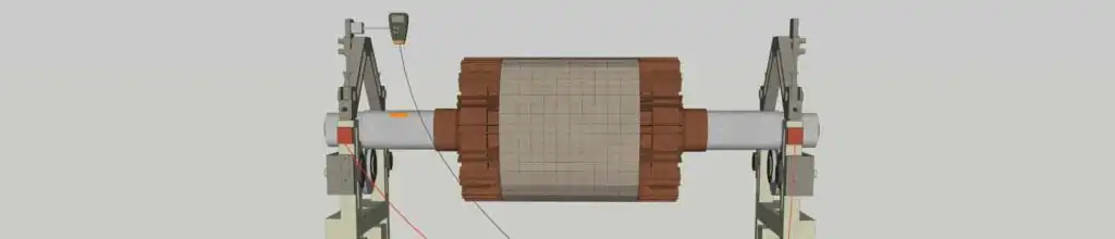 DIY balancing machine built around Balanset-1A electronics as the core measuring system