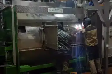 Dynamic balancing of the centrifuge.