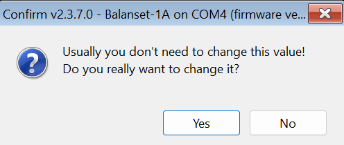 Confirmation prompt shown before the sensitivity fields are unlocked for editing