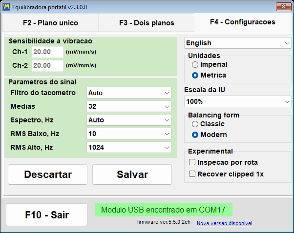 A lista pendente do idioma da interface aberta no separador de definições, com os idiomas instalados escritos no alfabeto latino
